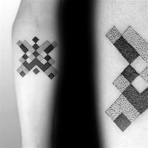 Powerful Pixel Tattoo Designs Ideas