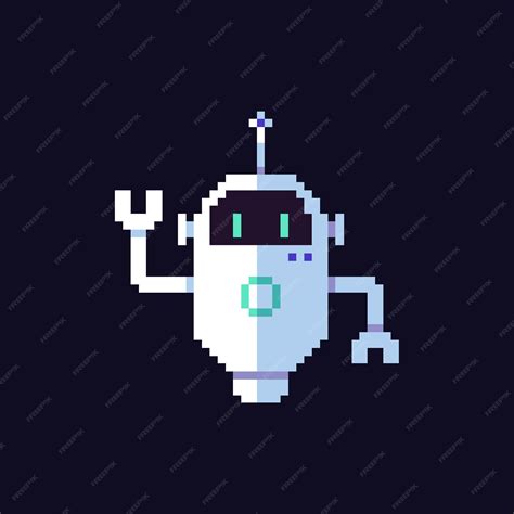 Pixel Art Robot Icon