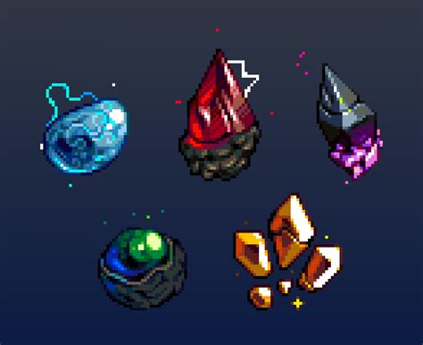 Pixel Crystals Gif