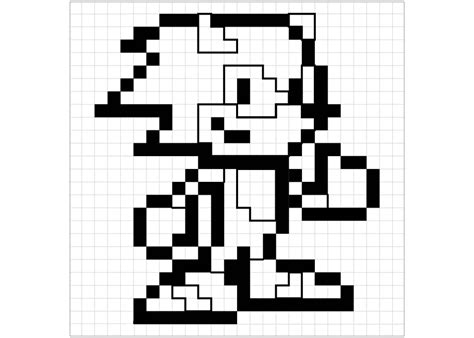 Pixel Sonic Coloring Pages