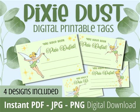 Pixie Dust Tags Free Printable