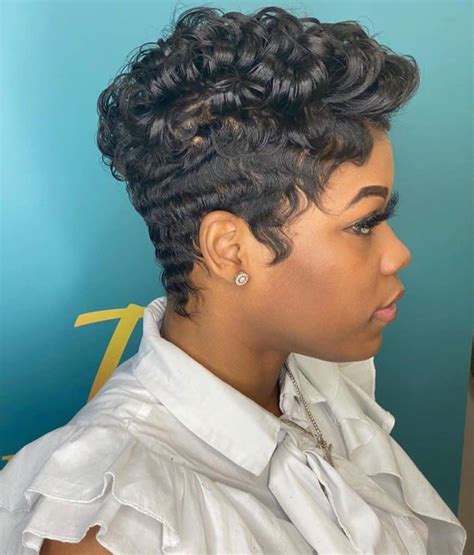 pixie cut black girl