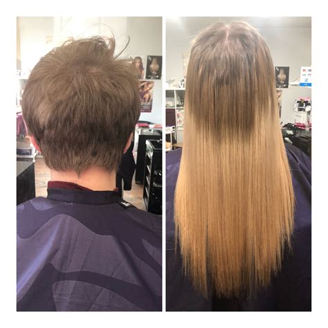 Pixie Cut with Feather Extensions