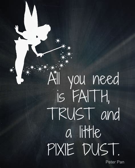 Peter Pan sprinkling pixie dust