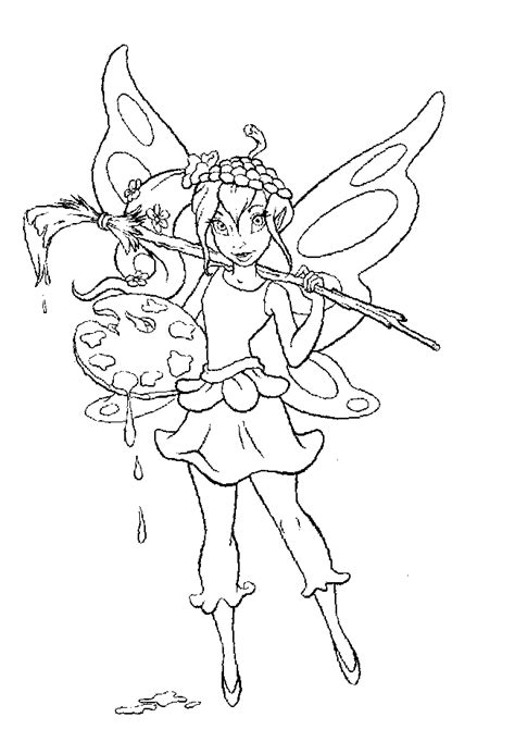 Pixie Hallow Coloring Pages