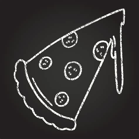 Pizza Chalk Drawing