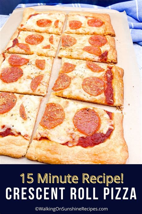 Pizza Crust Using Crescent Rolls