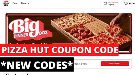 pizza hut discount voucher codes