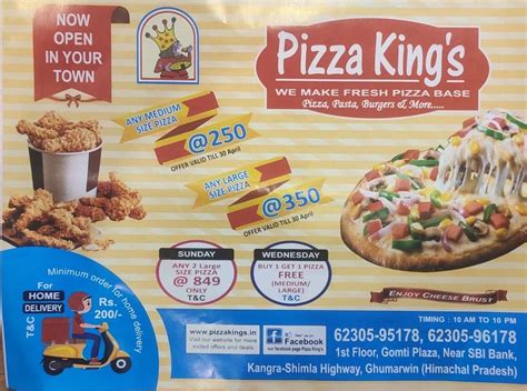 Pizza King Menu Ghumarwin