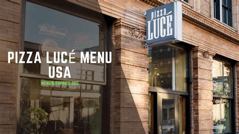 Pizza Luce Menu Seward