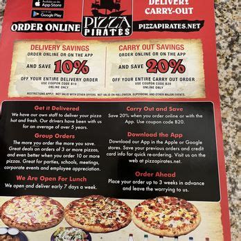 Pizza Pirates Coupons