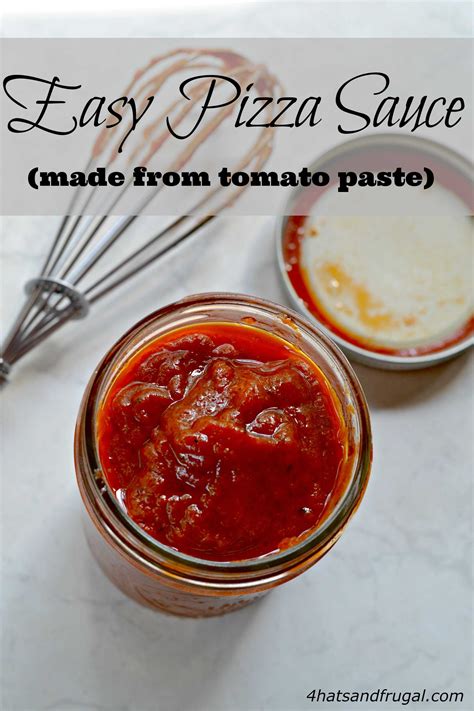 pizza sauce recipe using tomato paste