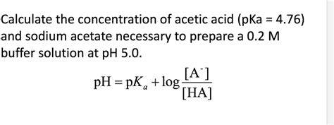 pka of sodium acetate
