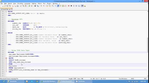 pl sql tutorial with examples
