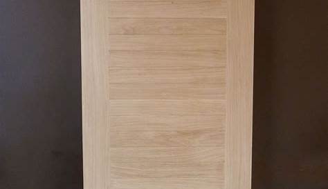 Porte intérieure placage bois chêne avec inserts aluminium
