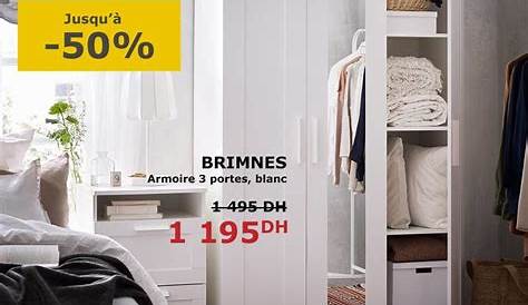 Soldes Ikea Maroc Placard avec portes BRIMNES 799Dhs