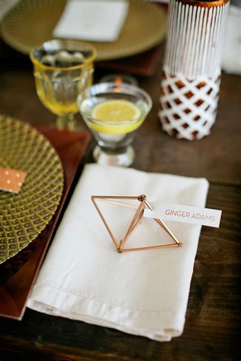 Place Card Holders Copper