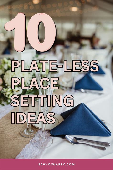 Place Settings Without Plates