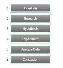 place the steps of the scientific method in correct order