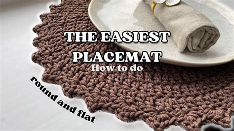Placemat Crochet Tutorial