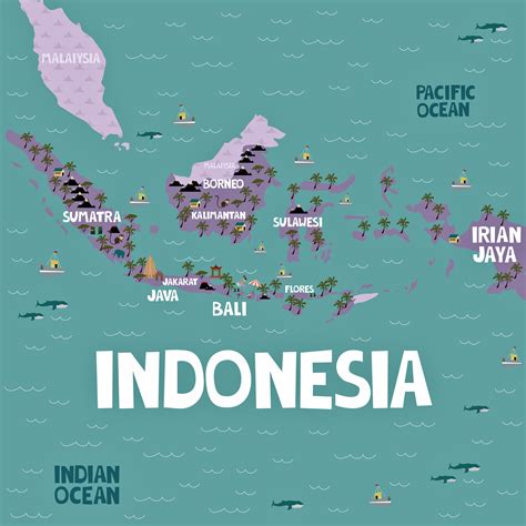 places in indonesia on map