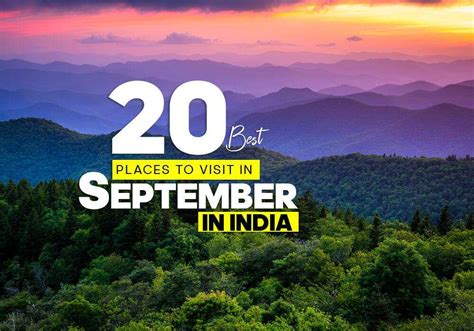 places to go in september in india