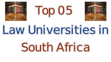 places to study law in south africa