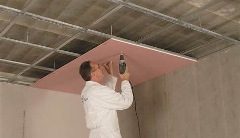 Installation de plafond en Placo ® travaux renovation