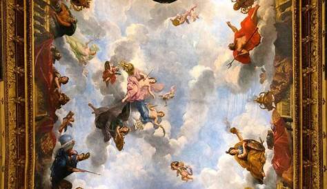 Plafond Peinture Renaissance La Gloire Au Nom De Jesus Baciccio Art De La