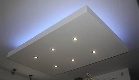 Plafond Placo design relief + led Deco mezben Plafond