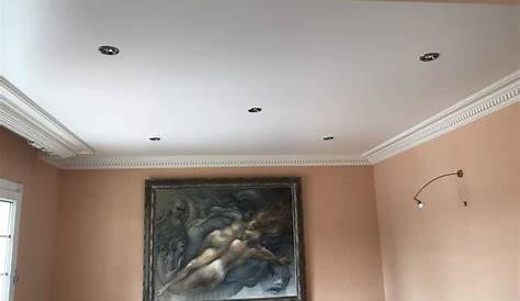 Le plafond tendu blanc mat l'illusion d'un plafond placo