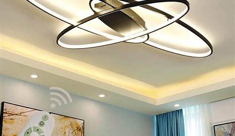 Plafonnier Led Design Salon LED Dimmable Lampe Chambre Lustre