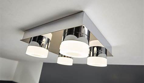 Plafonnier de salle de bains HYSSNA LED en acier 3 ampoules
