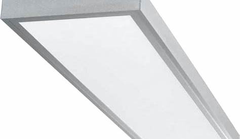 Plafonnier LED rectangulaire 30 x 120 cm 40 W – blanc chaud – aluminium