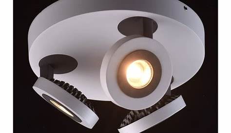 Plafonnier Spot LED 4 lumières dimmable A + blanc chaud 16