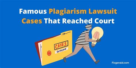 plagiarism cases that went to court