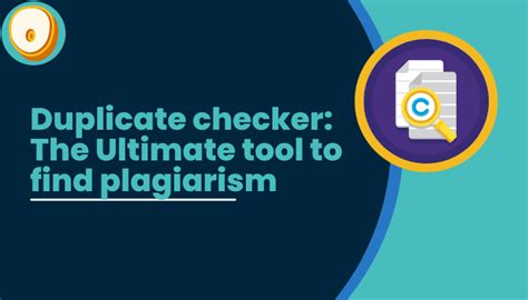 plagiarism checker duplicate checker tool