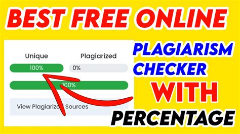 plagiarism checker free with percentage
