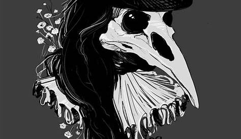 Plague Doctor Mask Drawing By GenEn Scary s, Scary Art
