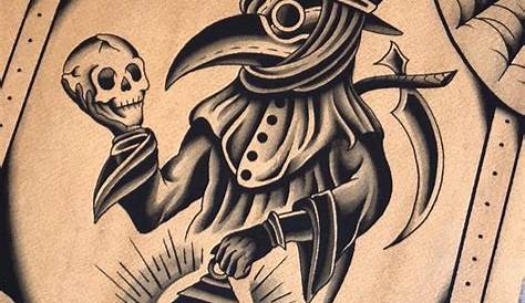 Plague Doctor Tattoo Flash The Is In NeoTraditional