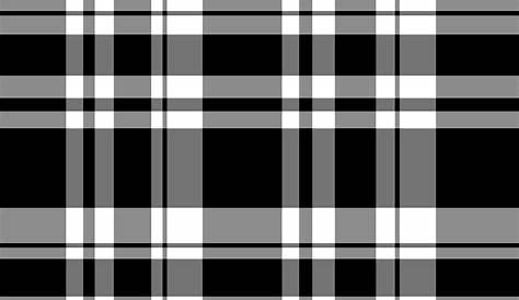 Plaid Background Black And White Vector Seamless Monochrome Pattern