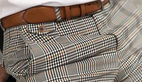 Casual Plaid Solid Color Cropped Pants Sungentle Mens