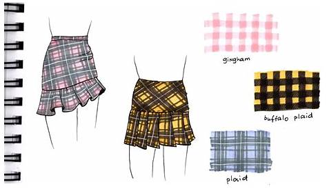 Plaid Skirt Drawing Girl In A ← A Caricature Speedpaint By