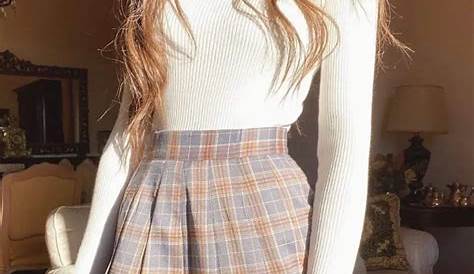 Plaid Skirt Outfit Tumblr On