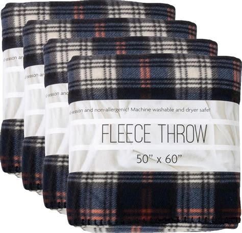 Plaid Fleece Blanket Bulk