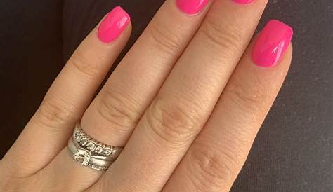 Plain Pink Nails Short For An Alternative Brilliant Design Material Pop To