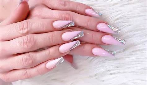 Plain Pink Nails With Rhinestones 23 Neon And Ideas To Wear All