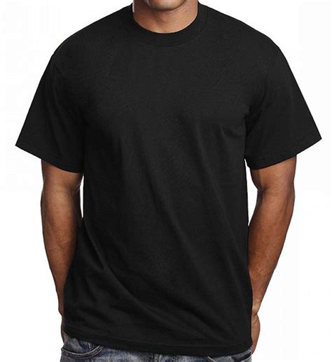 plain black t shirt men's pack