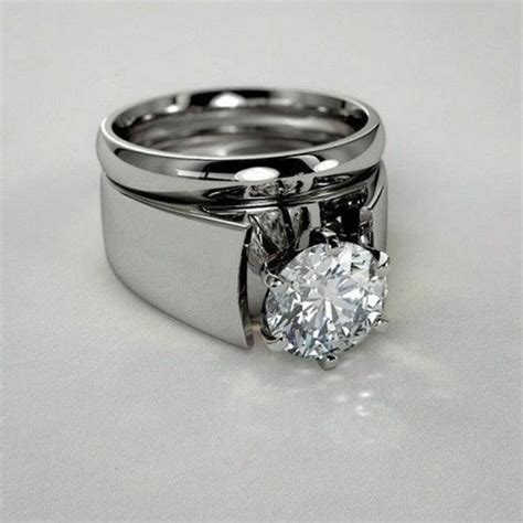 Plain Diamond Ring For Wedding