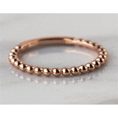 Plain Rose Gold Stacking Ring